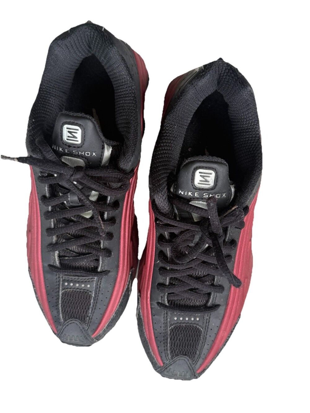 Nike Shox R4 Black Silver Team Red Sneakers AR3565-009 Women’s Size 7 - Picture 6 of 10